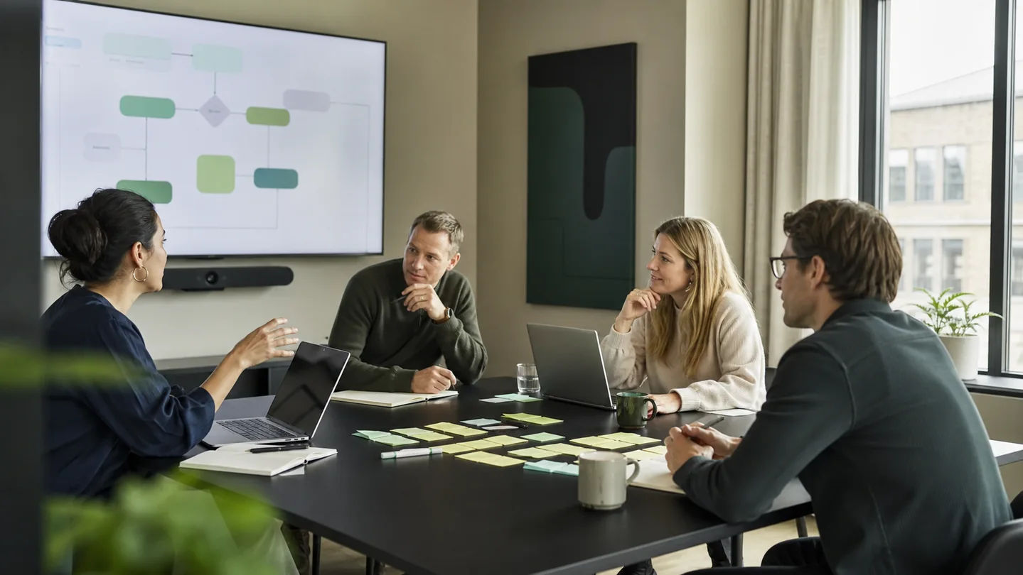 Illustrative view of b2b saas work at the fictional CloudHarbour SaaS